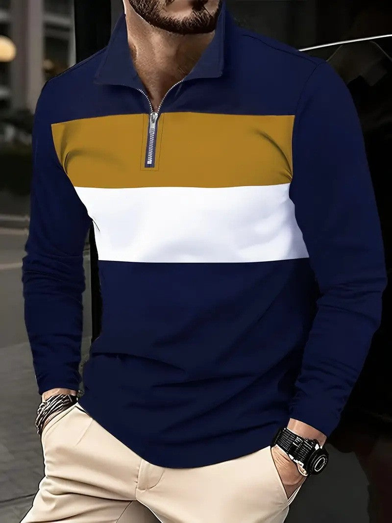 Herren Pullover mit Reissverschluss – Bild 4 | LuxeStyle