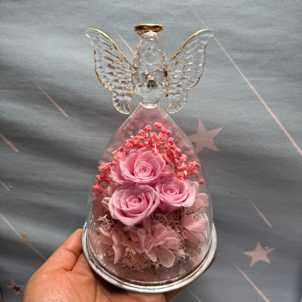 Rose Bouquet Engel-Statue