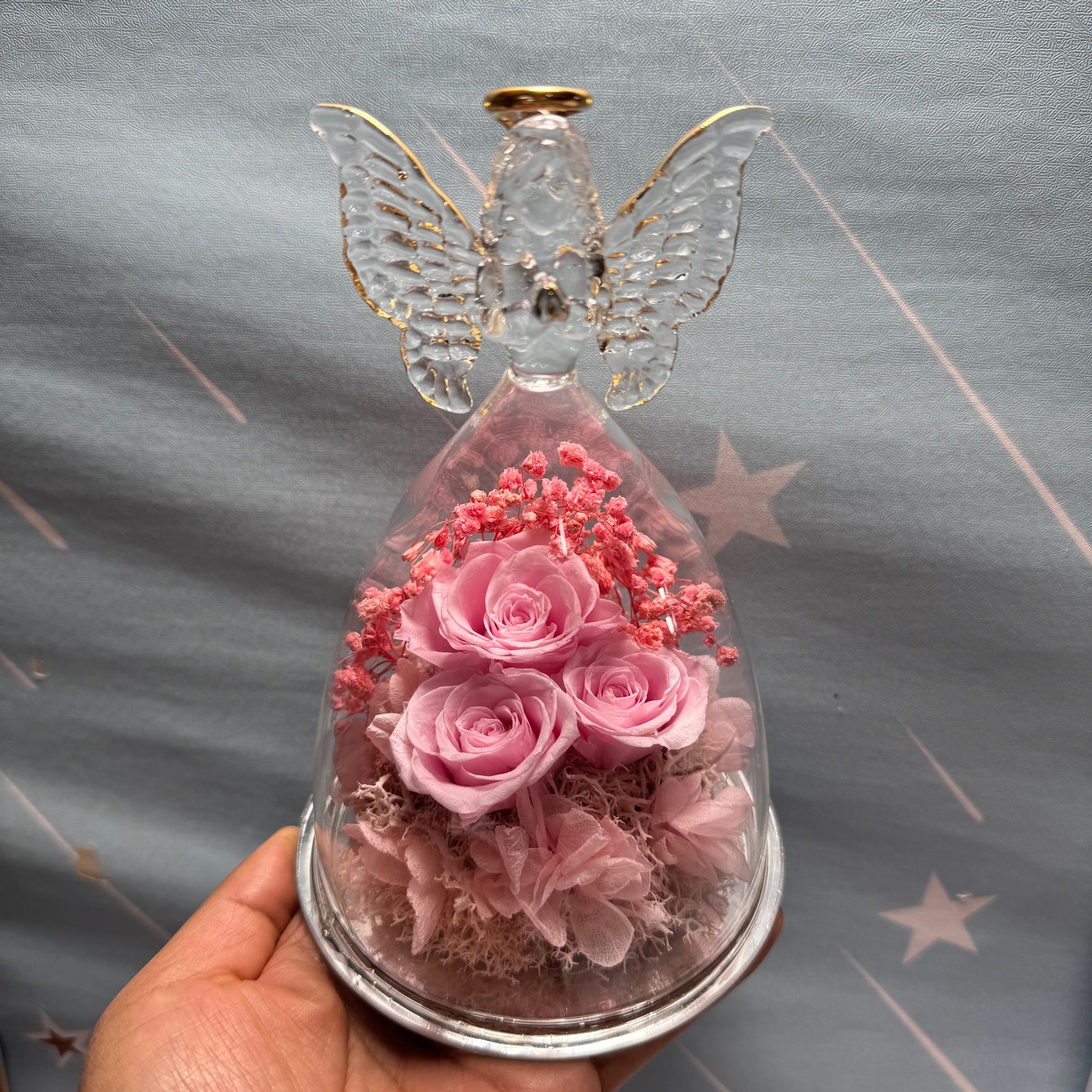 Rose Bouquet Engel-Statue
