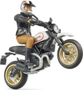Scrambler Ducati Desert Sled mit Fahrer