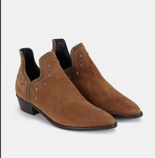 Ankle Boots mit Metallschnalle