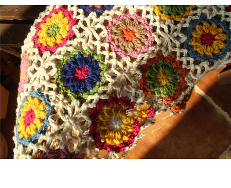Gestrickte Decke im Landhausstil