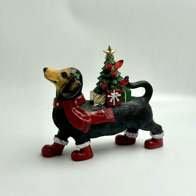 Weihnachtskranz mit Wursthund Dekoration – Bild 3 | LuxeStyle