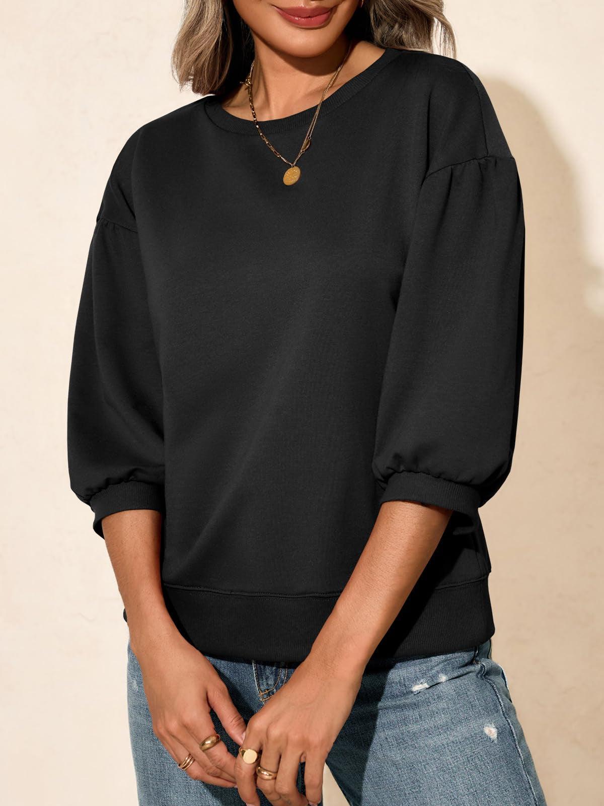Puffärmel Sweatshirt für Damen