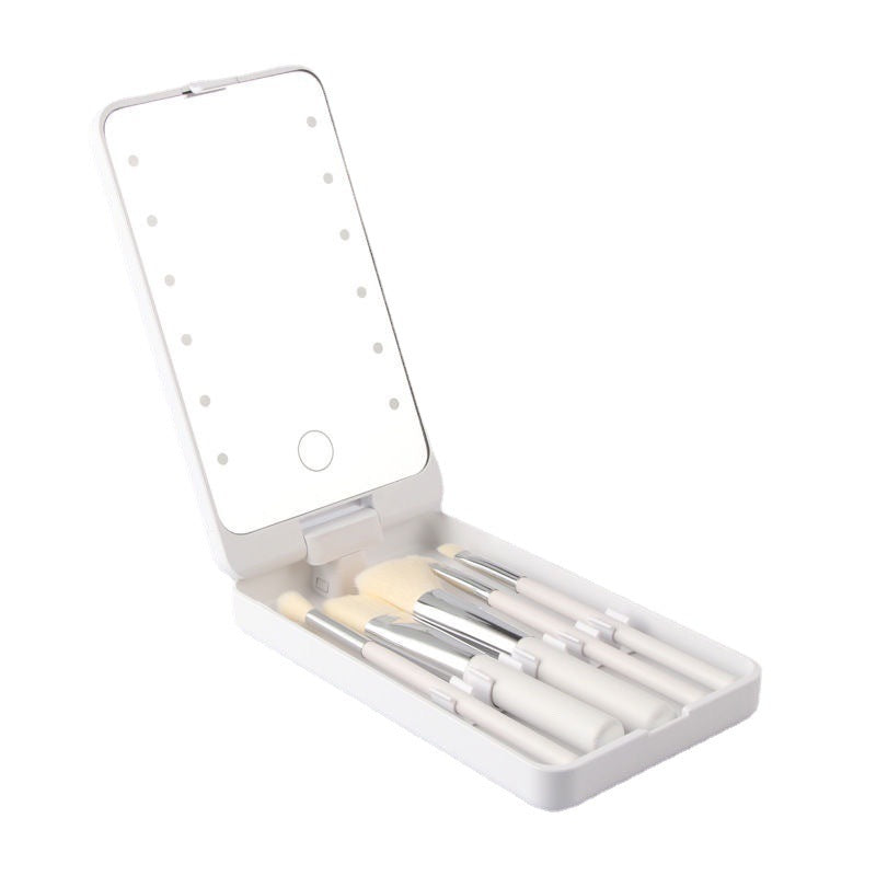 Faltbarer Kosmetikspiegel mit LED und Rotation – Bild 9 | LuxeStyle