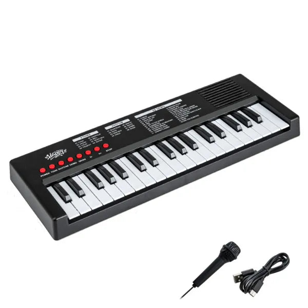 Kinder Keyboard mit Mikrofon, 37 Tasten