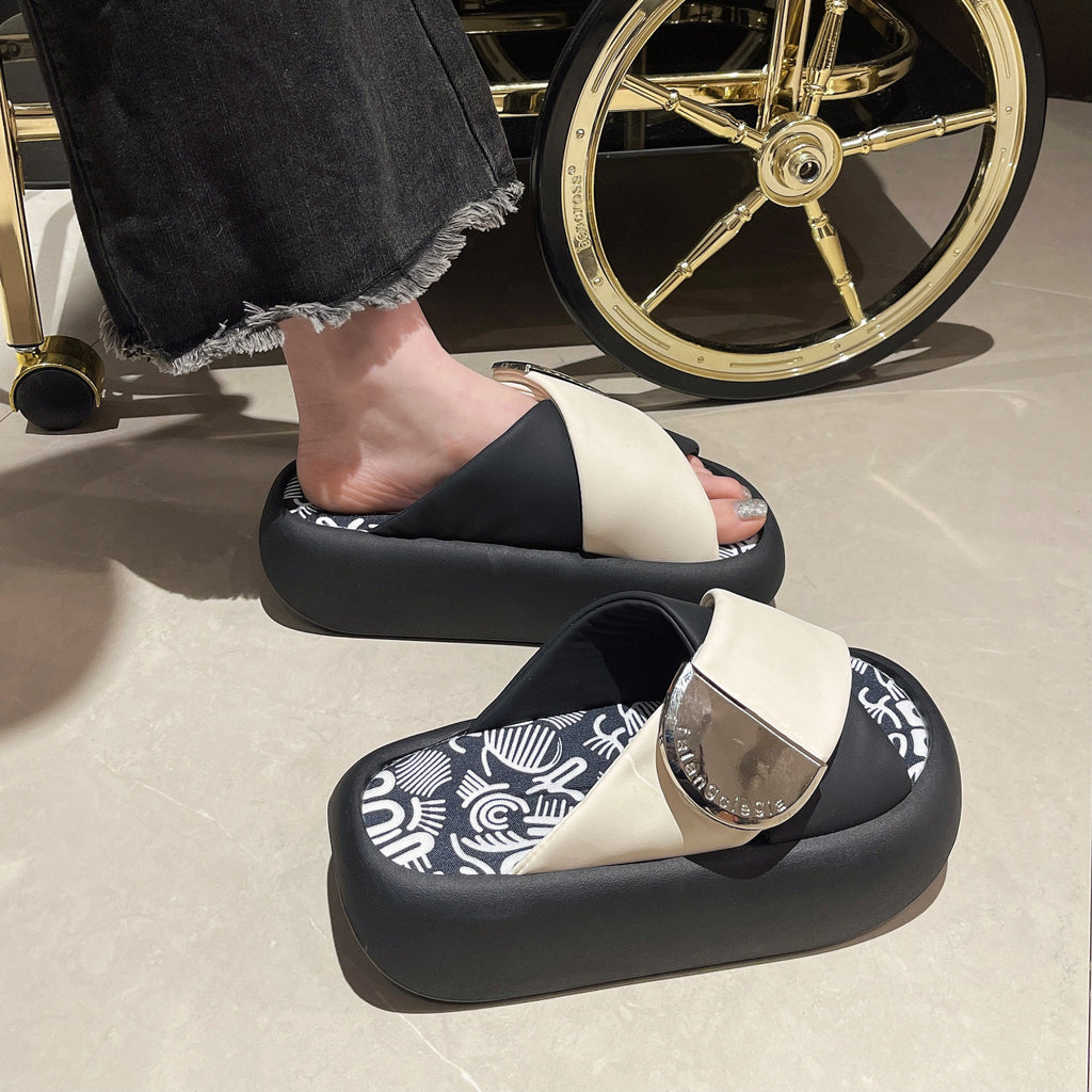 Thick soled Frauen-Slipper