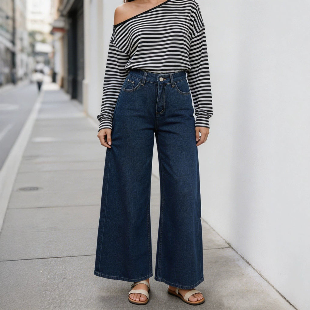 Retro Straight-Leg Jeans für Damen