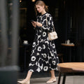 Vielseitiges Damenkleid mit Designer-Print – Bild 6 | LuxeStyle