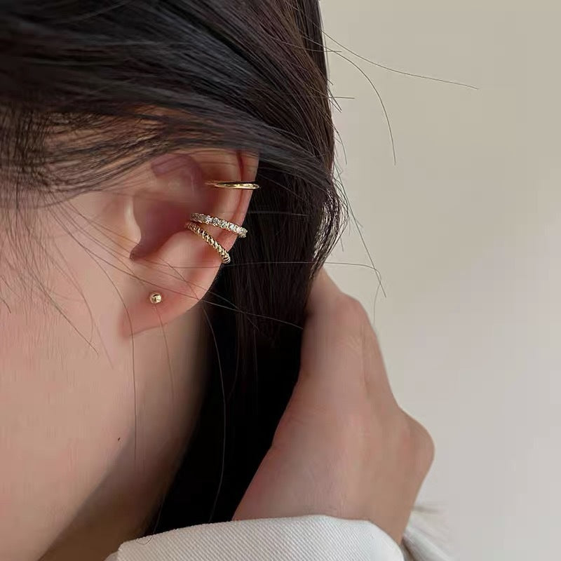 Elegante S925 Silber Ohrclips für Damen