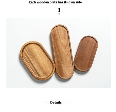 Holz-Tray oval, japanischer Stil