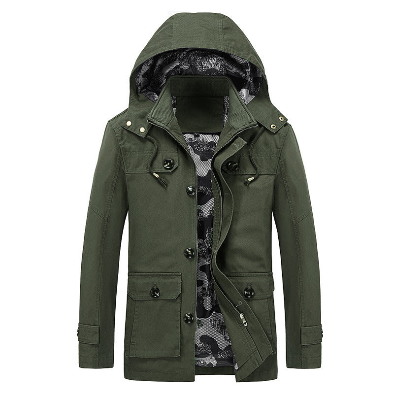 Trenchcoat für Herren, mittellang, Slim-Fit – Bild 9 | LuxeStyle