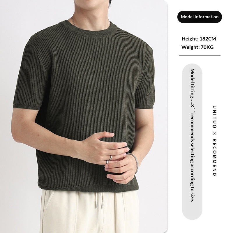 Casual Rundhals-Shirt für Herren