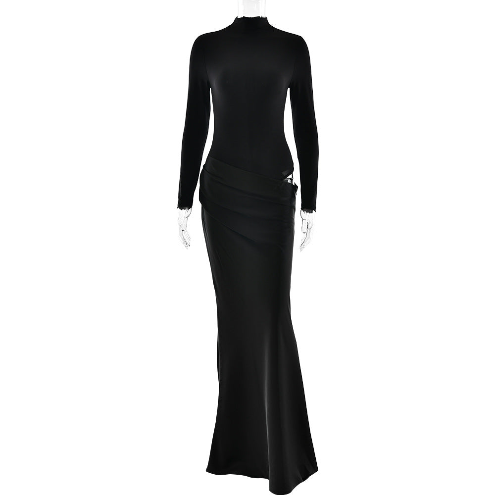 Elegantes Bodycon-Kleid mit halbem Rollkragen – Bild 2 | LuxeStyle