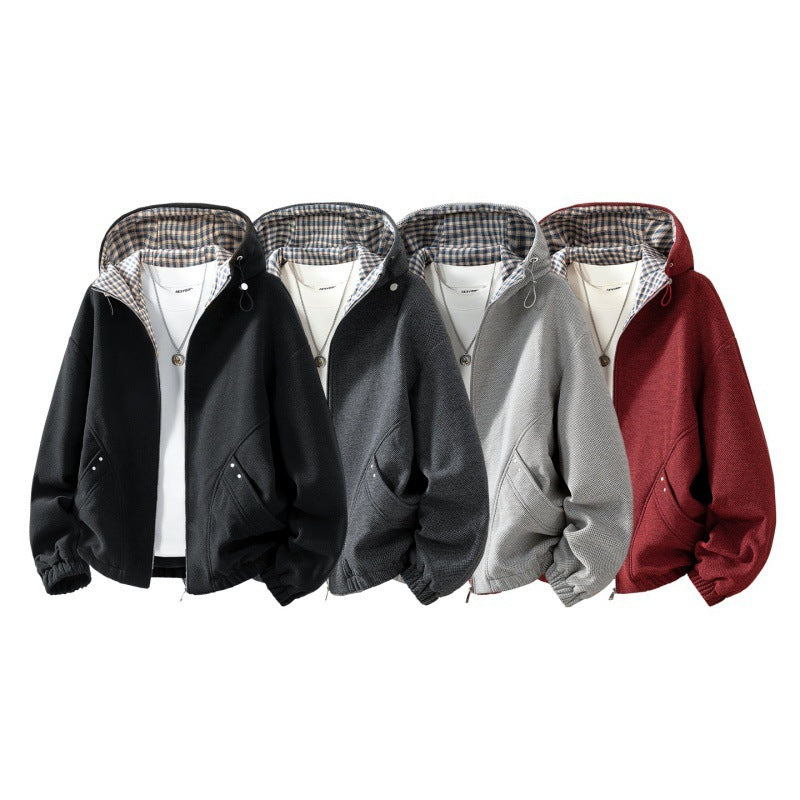 Herren-Kapuzenjacke aus Polyester – Bild 3 | LuxeStyle