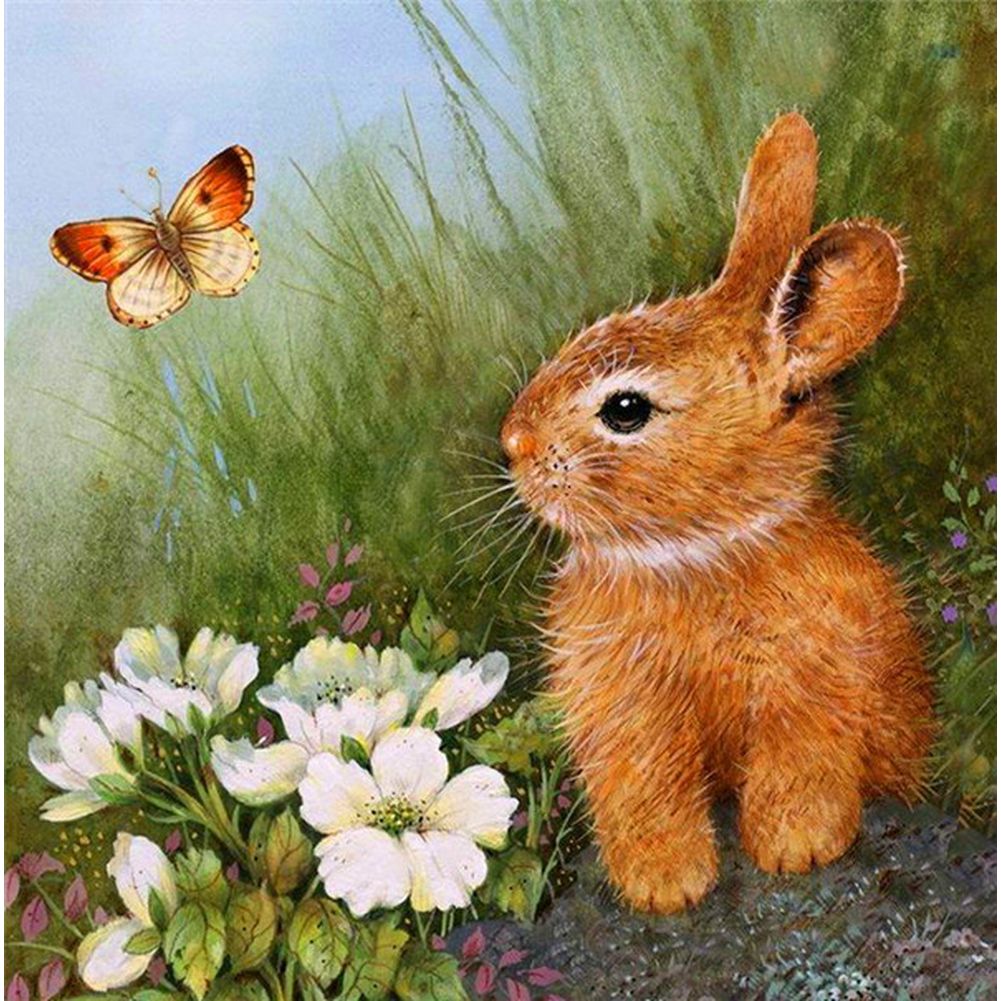 5D Diamond Painting Set «Hase»