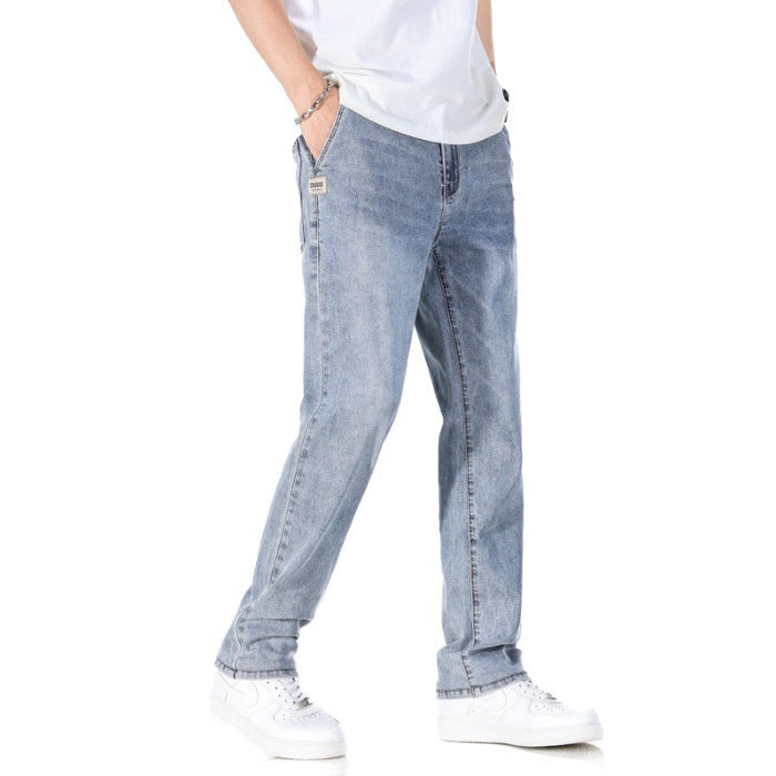 Dünne, lockere Business-Jeans für Herren
