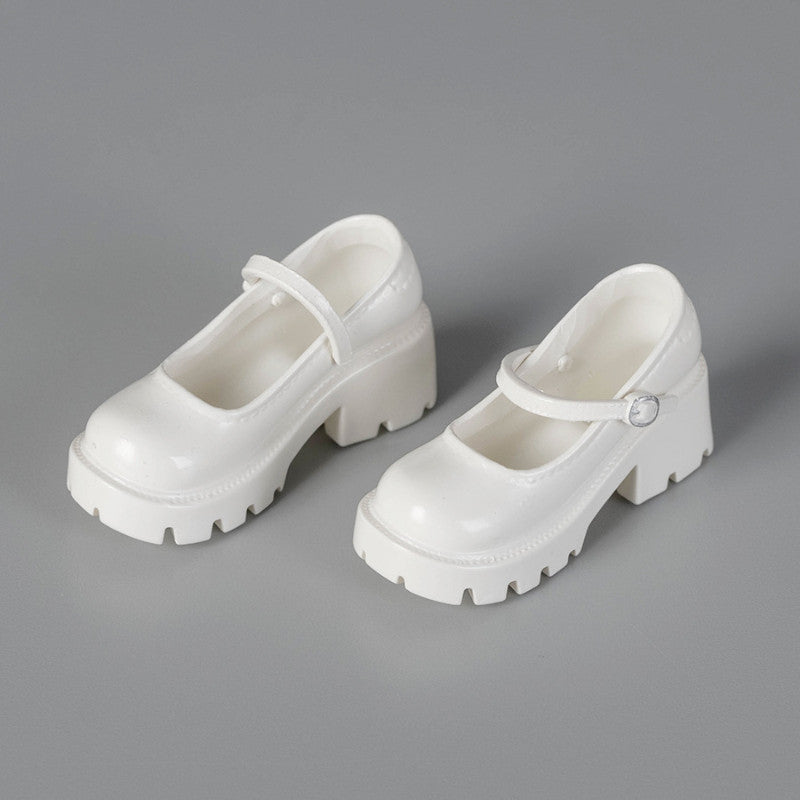 Preppy-Style Leder-Schuhe mit Riemen