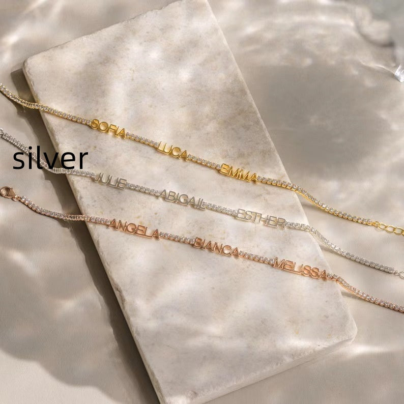 DIY Diamantenkette Mehrnamensarmband – Bild 2 | LuxeStyle