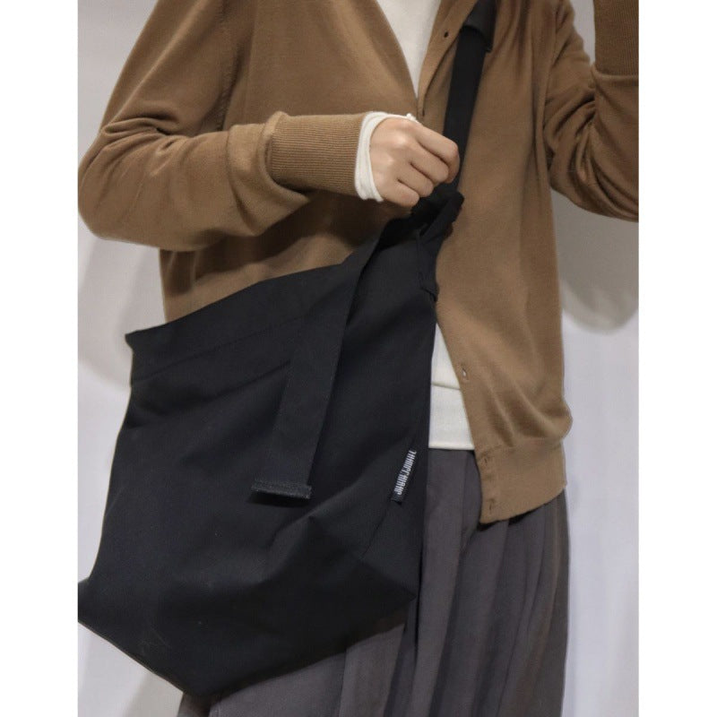 Crossbody Bag One Shoulder Black Canvas Bag VB Bag – Bild 1 | LuxeStyle