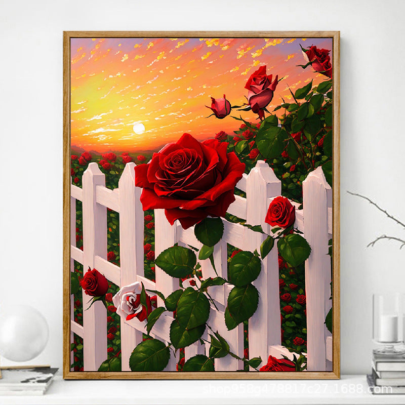 Digitale Ölgemälde - Rose – Bild 1 | LuxeStyle