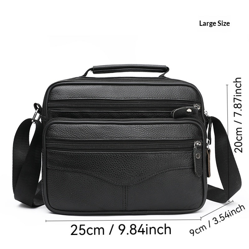 Leder Business Aktentasche Ein-Schulter 21×17×9 cm – Bild 5 | LuxeStyle