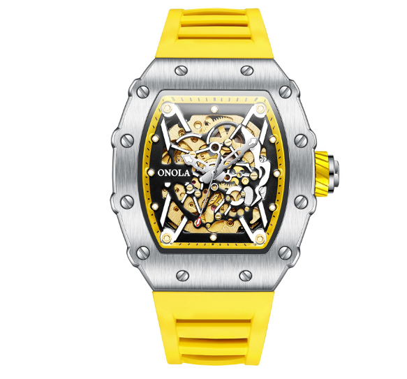 Automatische Herrenuhr mit Silikonband – Bild 6 | LuxeStyle
