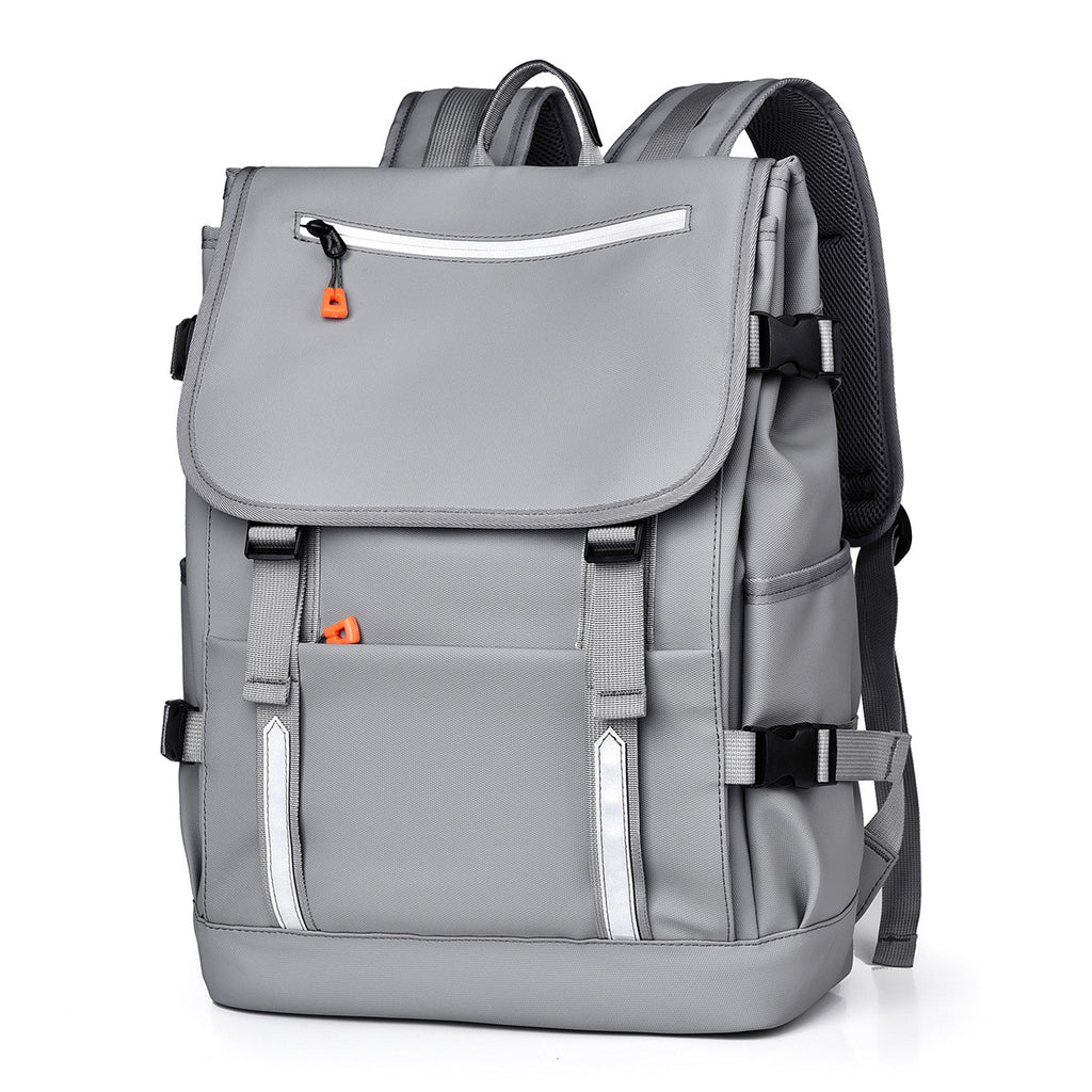 Grosser Rucksack für Geschäftsreisen – Schwarz/ Grau – Bild 6 | LuxeStyle
