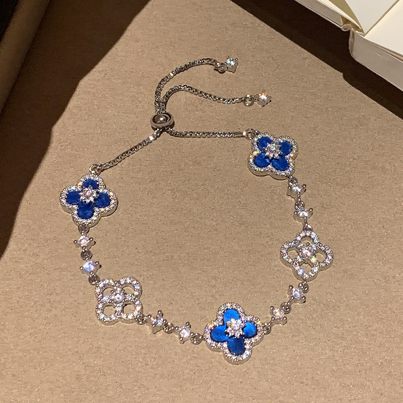 Vergoldetes Armband mit bunten Zirkonia – Ansicht 3
