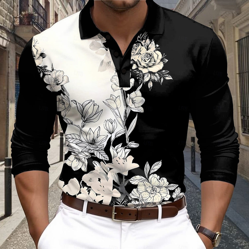 Langarm Polo-Shirt mit Knopfleiste – Bild 4 | LuxeStyle