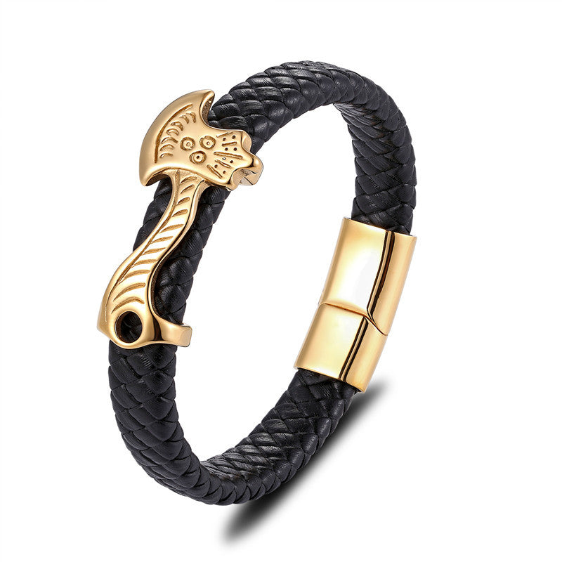 Punk Lederarmband aus Edelstahl – Bild 14 | LuxeStyle