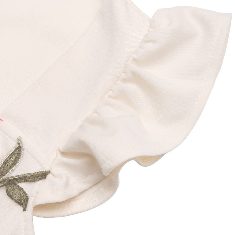Geblümter Jumpsuit mit weitem Bein