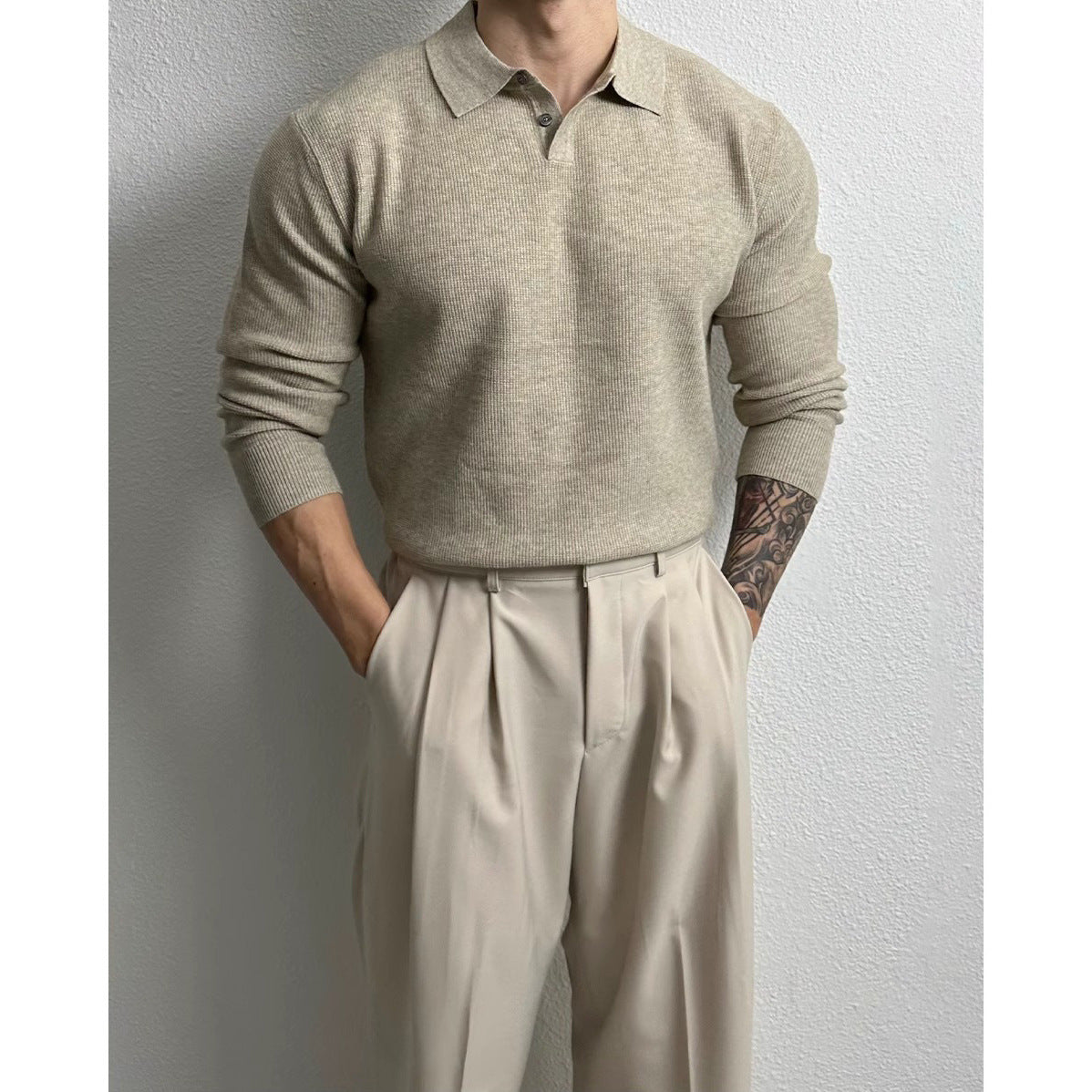 Business-Pullover Slim Fit, langärmlig – Bild 6 | LuxeStyle