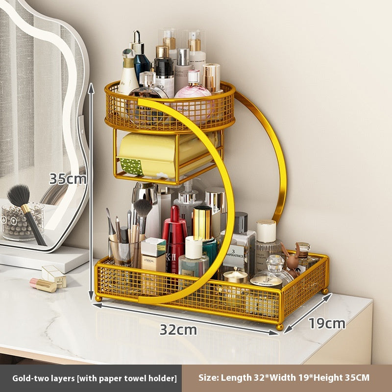 Minimalistischer Kosmetik-Organizer aus Metall – Bild 8 | LuxeStyle
