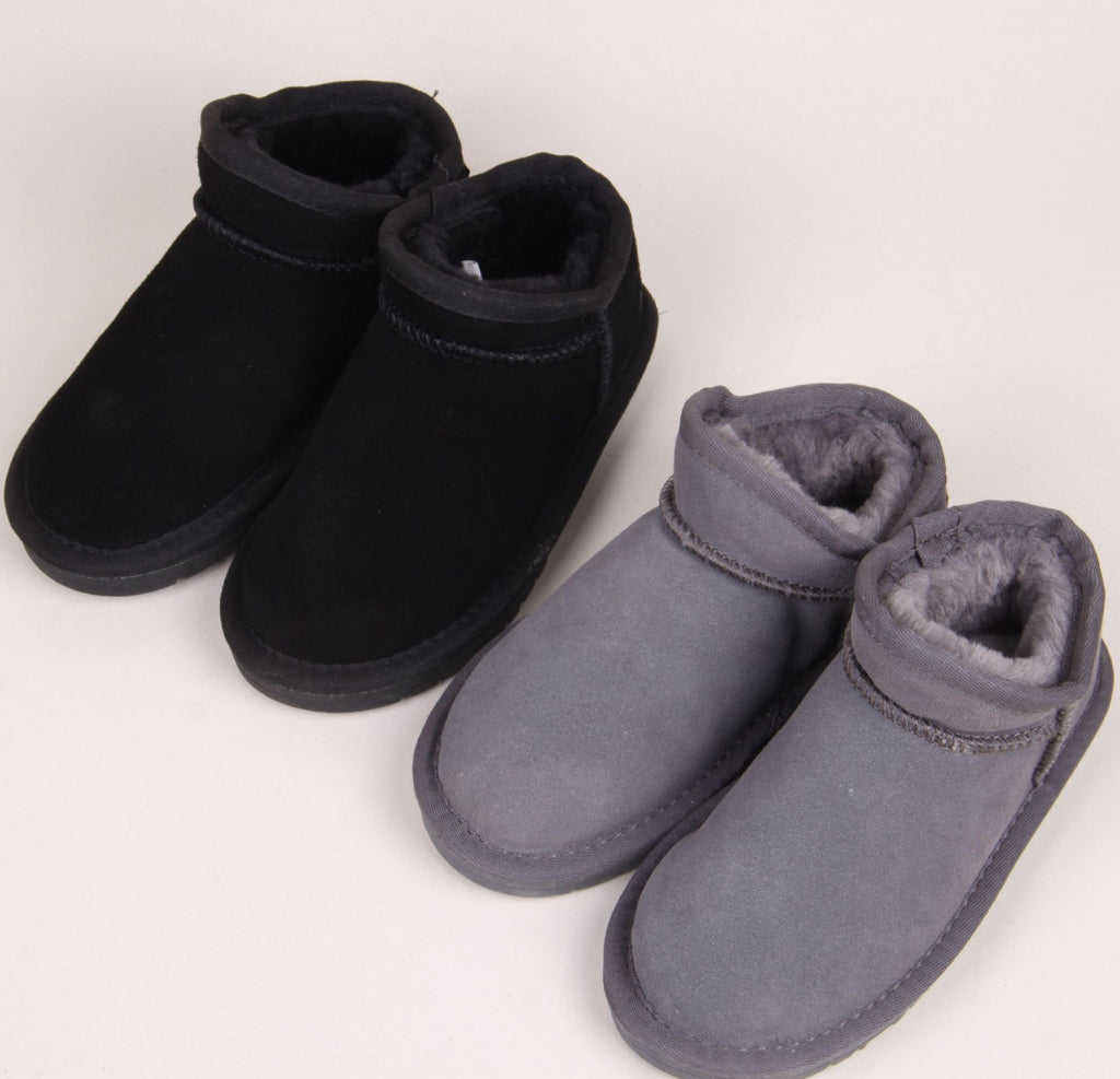Kinder Schneestiefel aus Leder