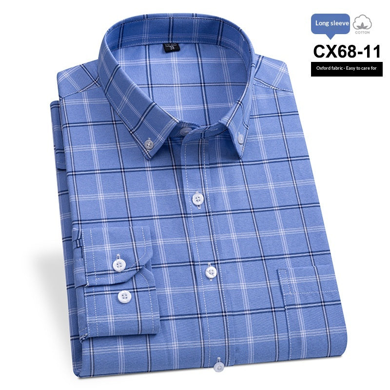 Gestreiftes Slim-fit Oxford Businesshemd für Herren – Bild 23 | LuxeStyle