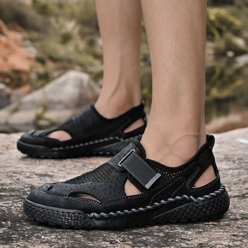 Atmungsaktive geschlossene Herren-Sandalen
