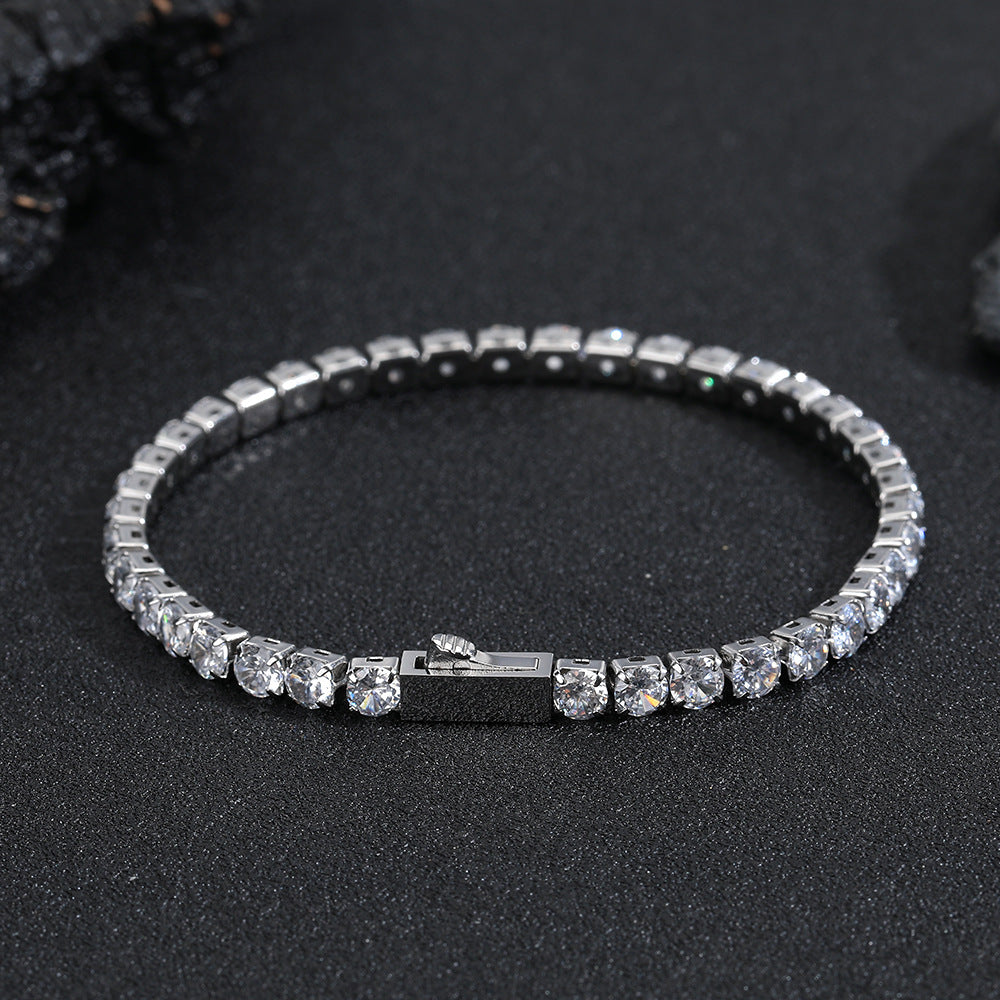 Zirkon Edelstahl Armband mit Federverschluss – Bild 4 | LuxeStyle
