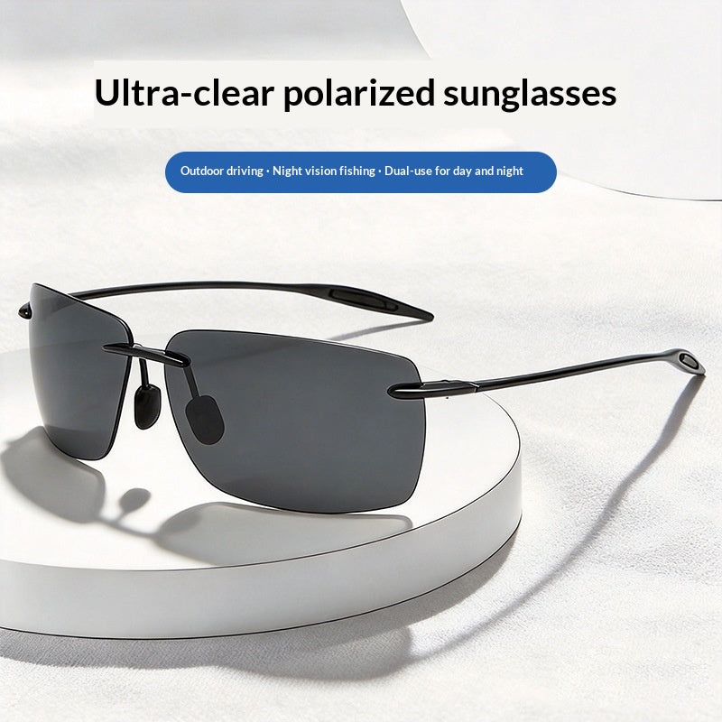 Ultraleichte TR90 Randlose Sonnenbrille