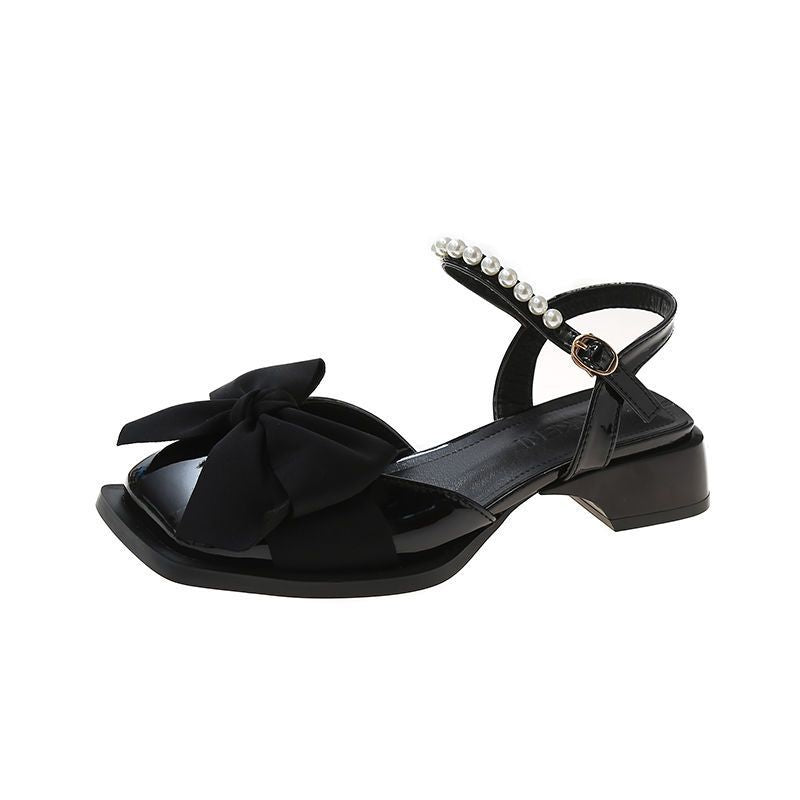 Sommer Sandalen mit Schleife und Perlen – Bild 1 | LuxeStyle