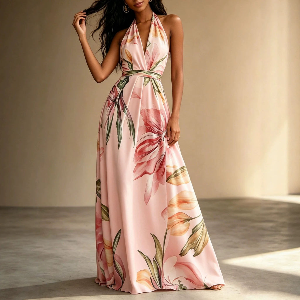 Elegantes Wickelkleid mit ausgestelltem Saum – Bild 8 | LuxeStyle