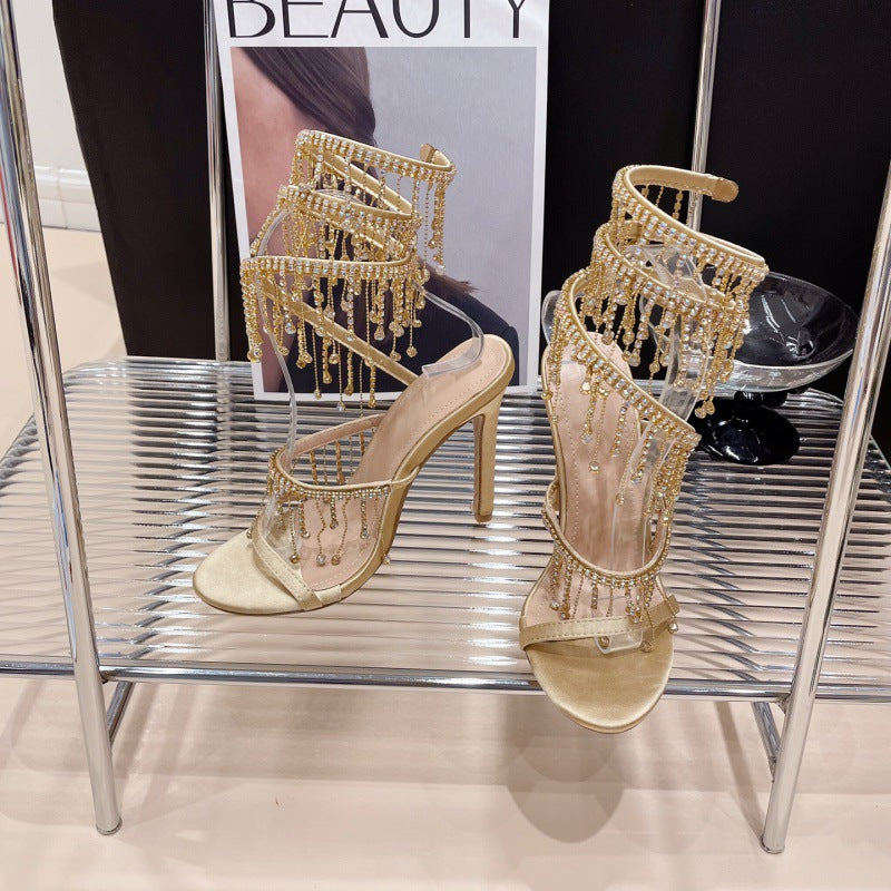 Römer Sandalen mit hohem Absatz | LuxeStyle