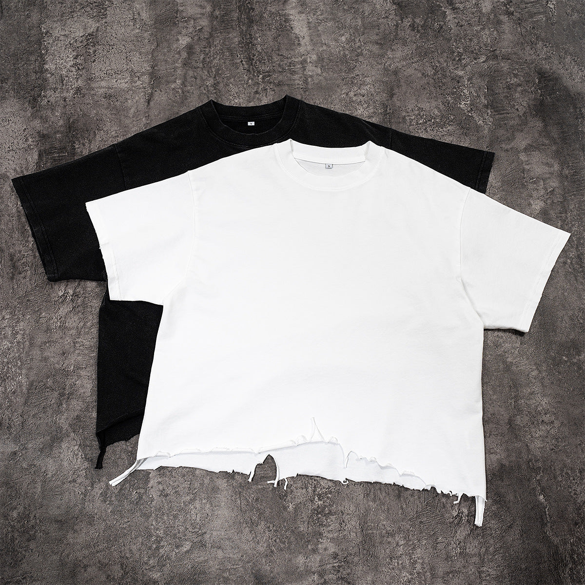 Herren Abgenutztes Box Fit Kurzarm T-Shirt
