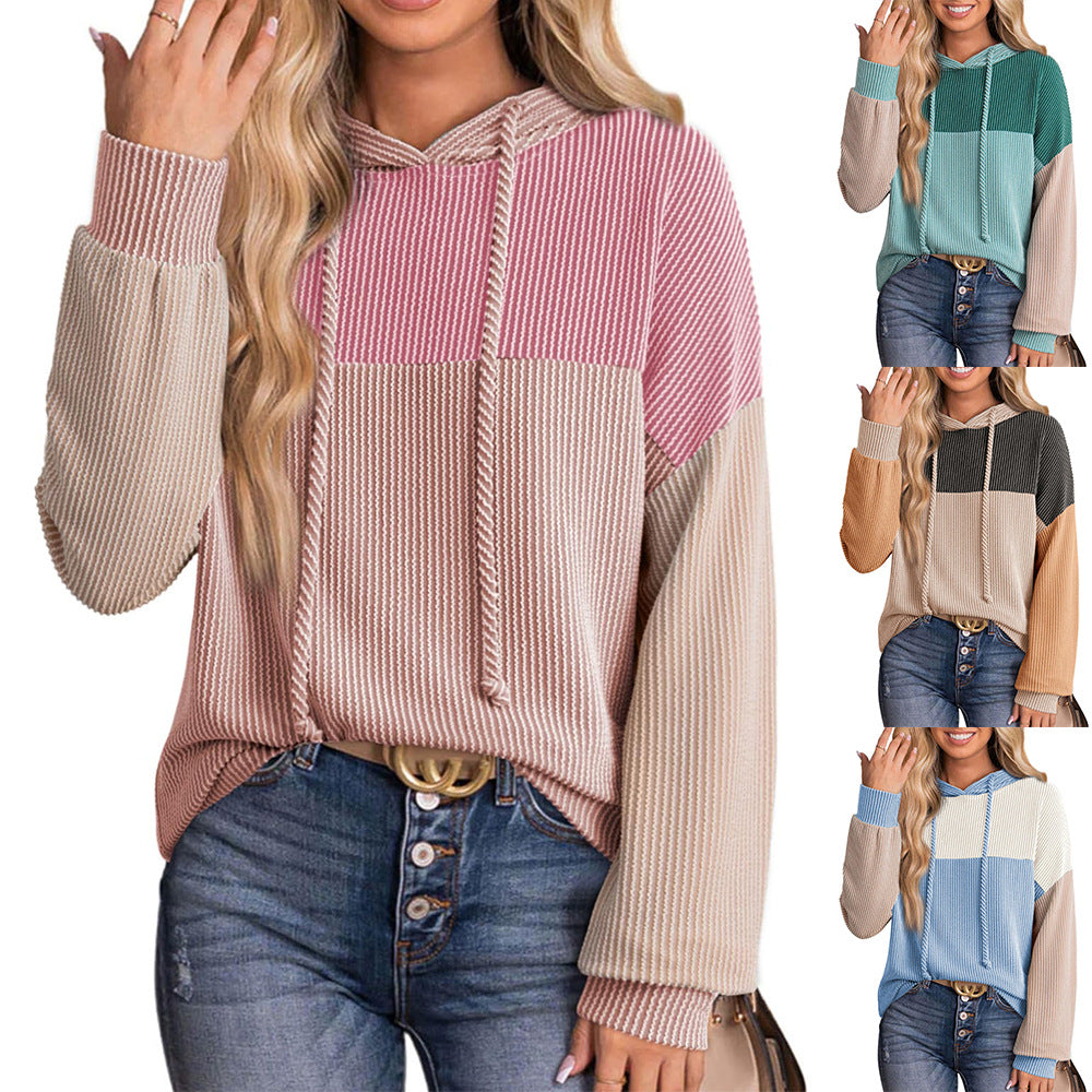 Kapuzenpullover mit Farbblock-Design – Bild 6 | LuxeStyle