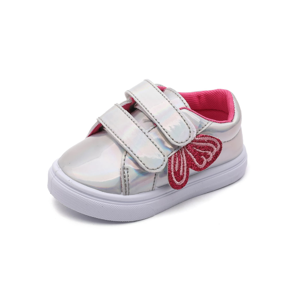 Glitzer-Schuhe für Mädchen mit Klettverschluss