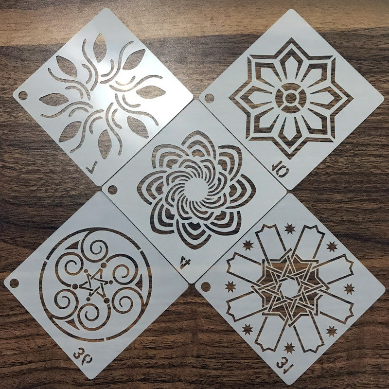 Mandala-Vorlage für Wandmalerei