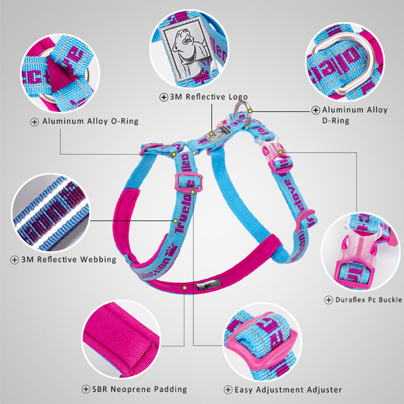 Hundegeschirr Reflektierend mit Neoprenpolsterung – Bild 4 | LuxeStyle