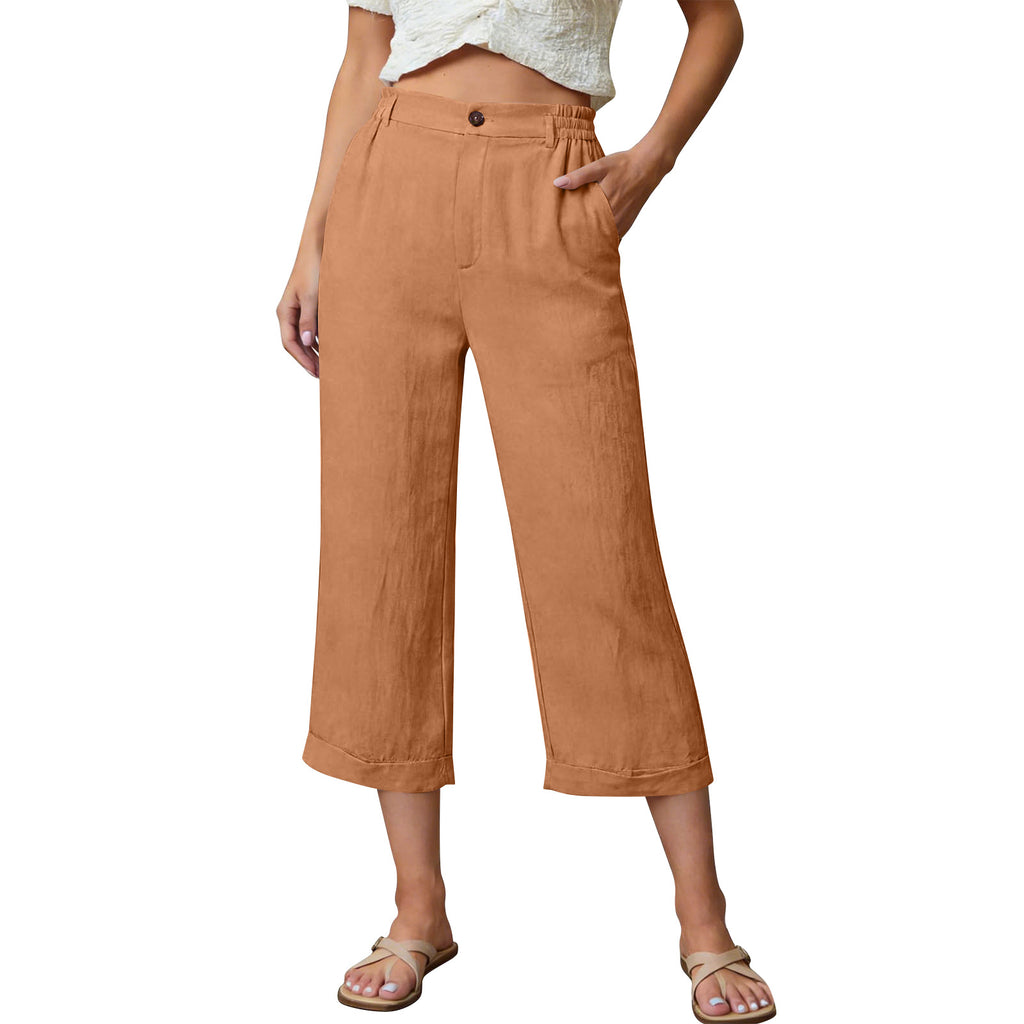 Luftige Caprihose mit Taschen für den Sommer
