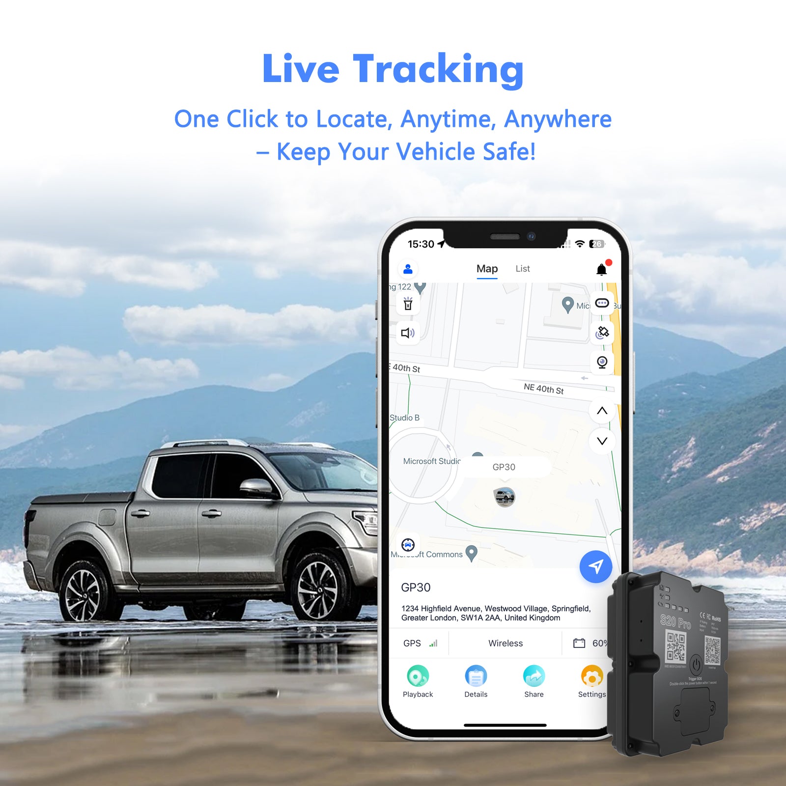 Fahrzeug-Tracker mit GPS