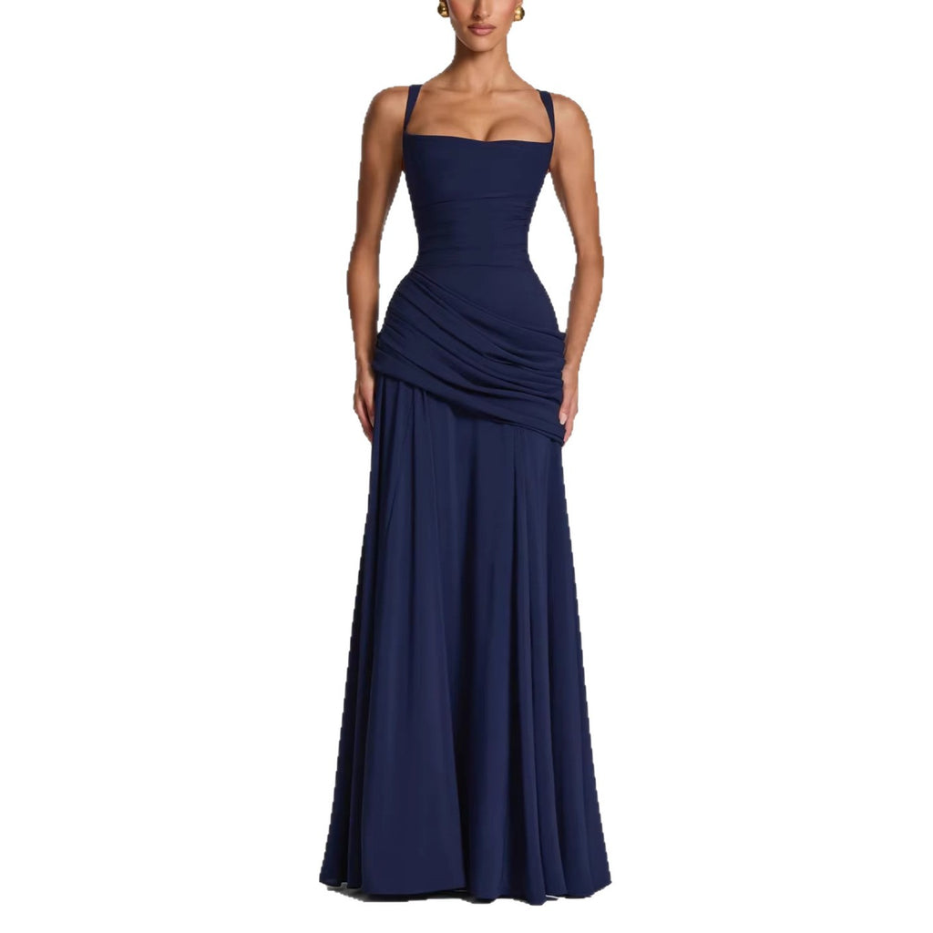 Trägerloses Chiffon Maxi-Kleid – Bild 5 | LuxeStyle